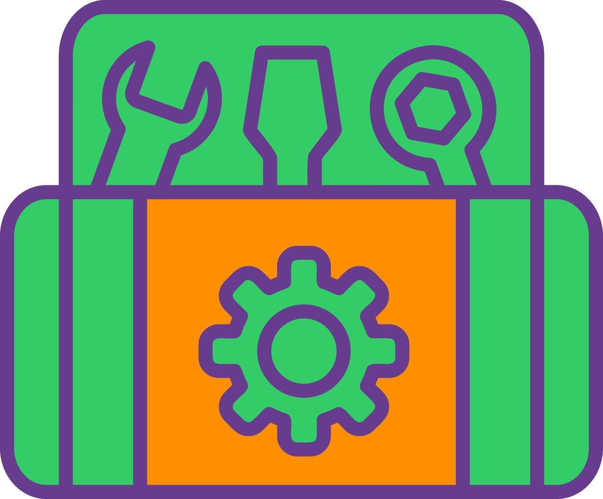 Toolbox Creative Icon Design vector