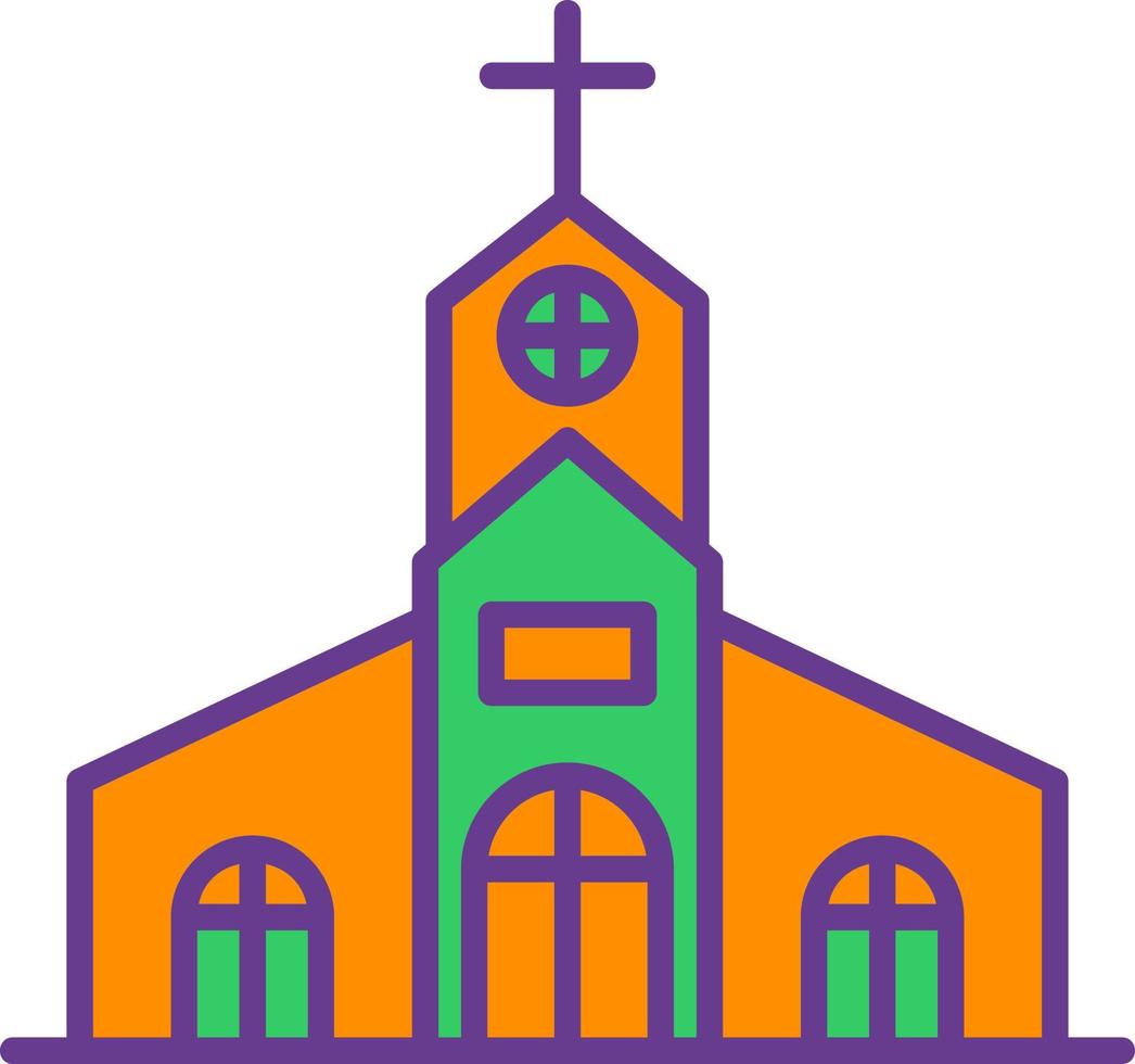 diseño de icono creativo de iglesia vector