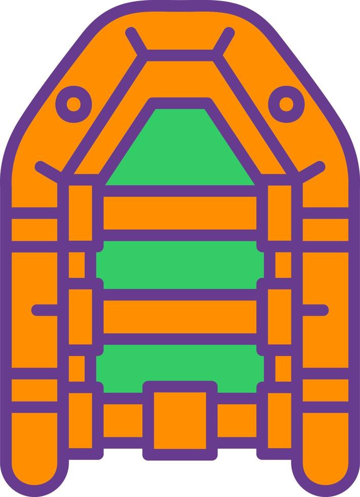 Inflatable Boat Creative Icon Design vector