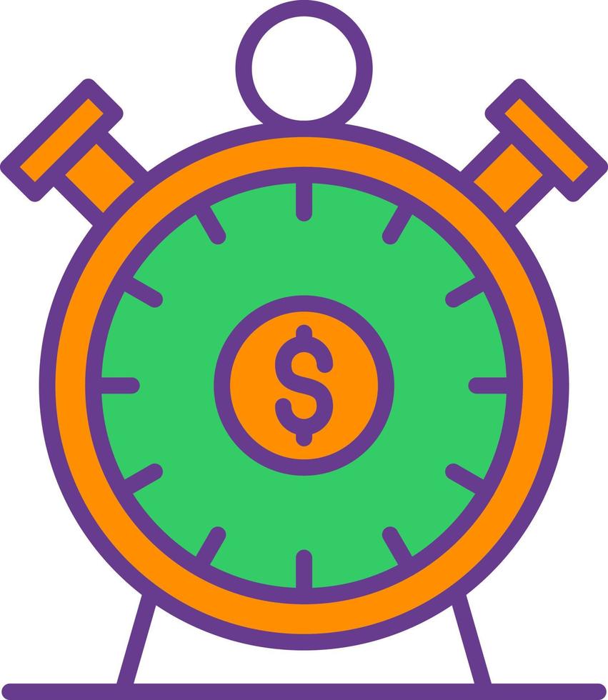 Money Hour Creative Icon Design vector