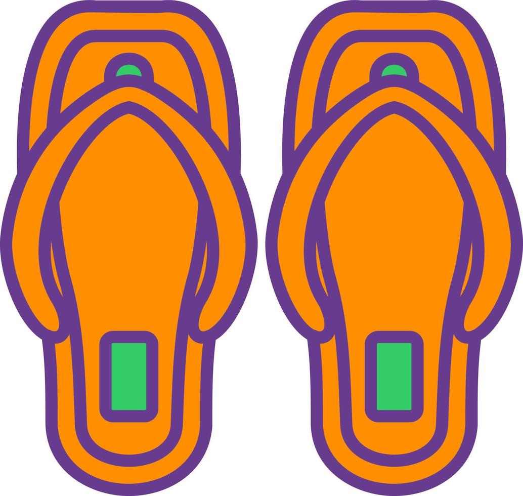 Flip Flops Creative Icon Design vector