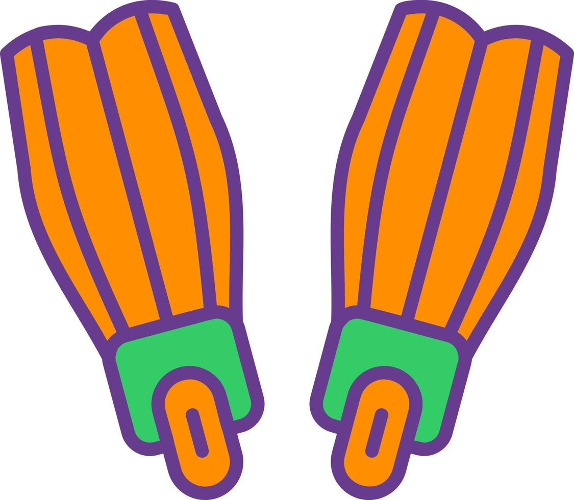 Flippers Creative Icon Design vector