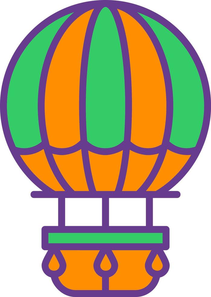 Hot Air Balloon Creative Icon Design vector