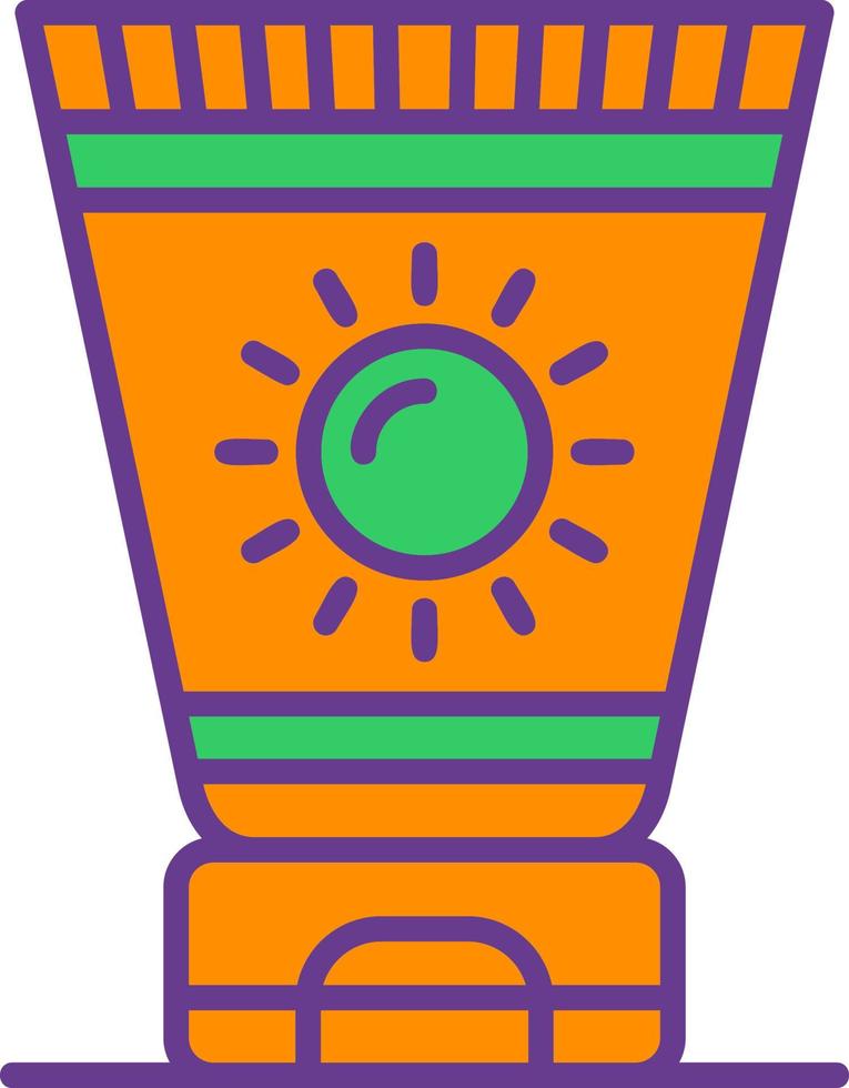 Sun Cream Creative Icon Design vector