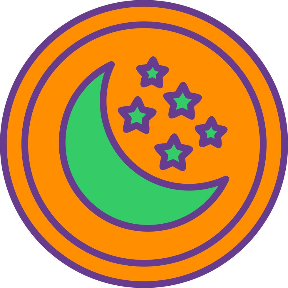 Night Creative Icon Design vector