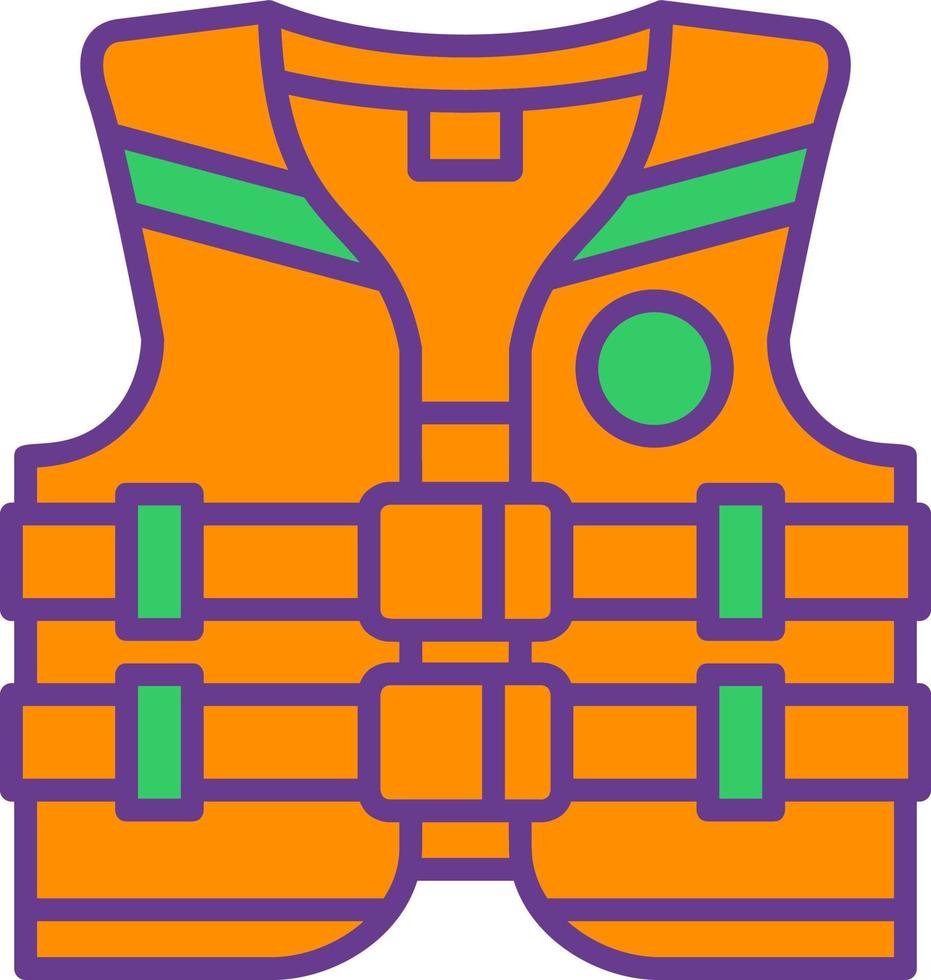 Life Jacket Creative Icon Design vector