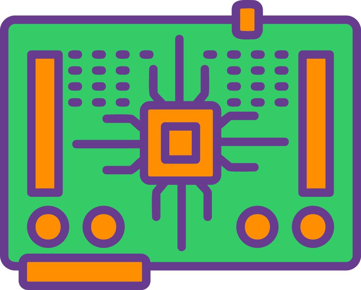 Circuit Board Creative Icon Design vector