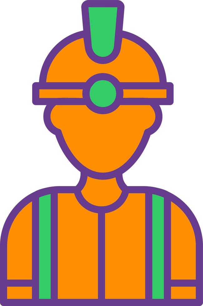 Worker Creative Icon Design vector