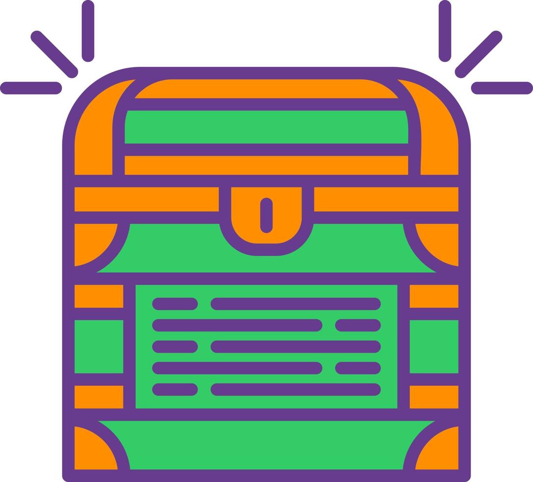 Treasure Chest Creative Icon Design vector