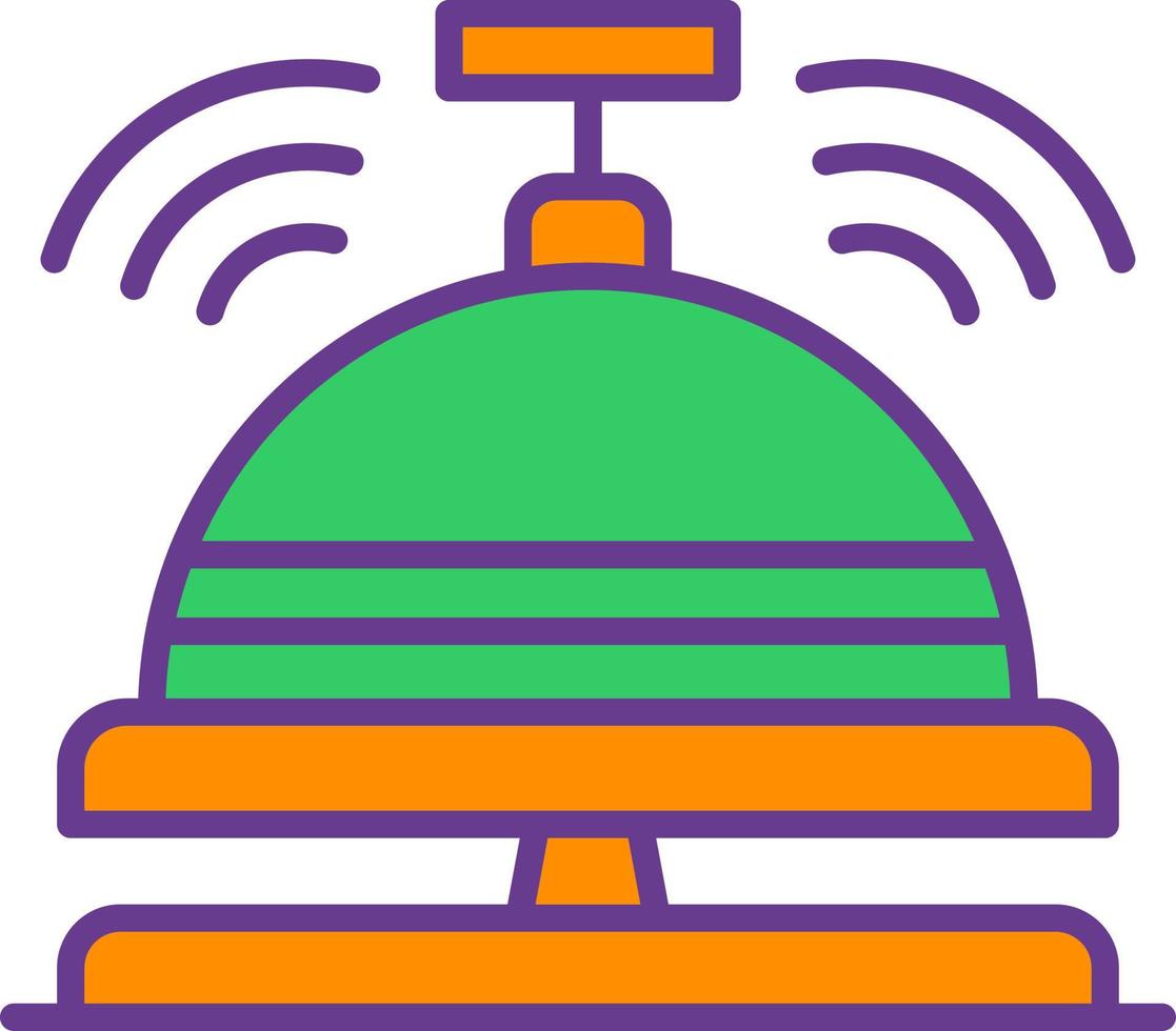 Reception Bell Creative Icon Design vector