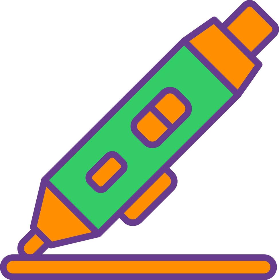 3d Pen Creative Icon Design vector
