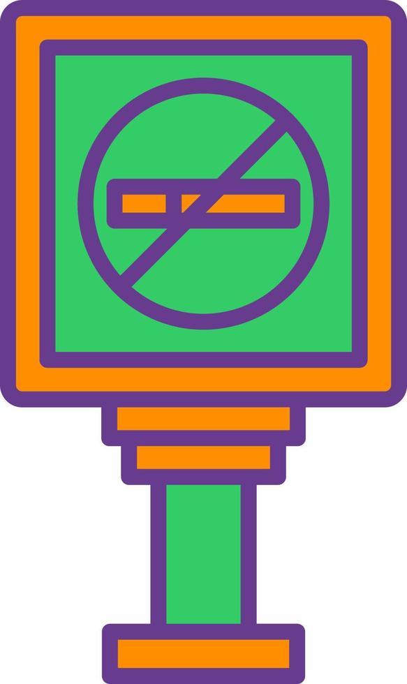 No Smoking Creative Icon Design vector