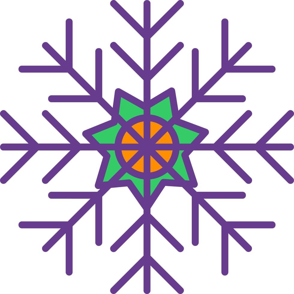 diseño de icono creativo de copo de nieve vector