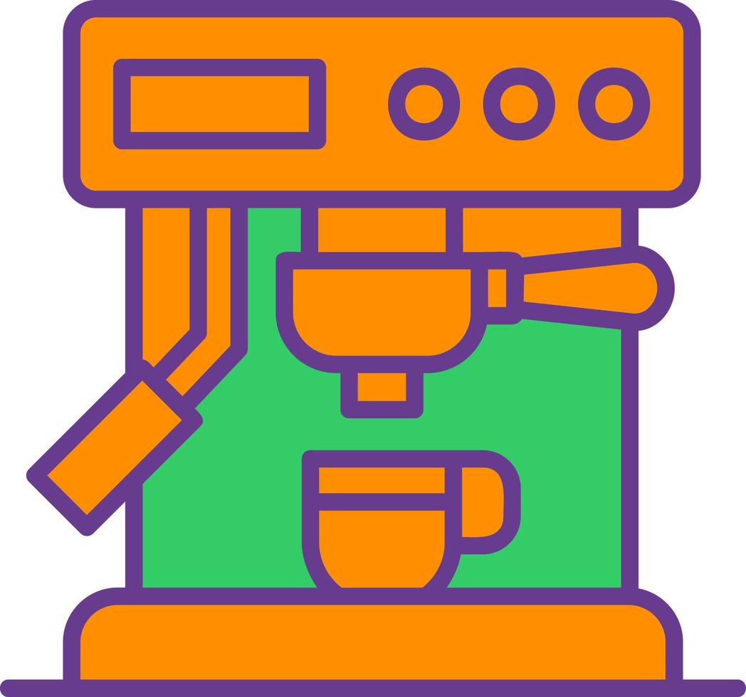 Coffee Machine Creative Icon Design vector