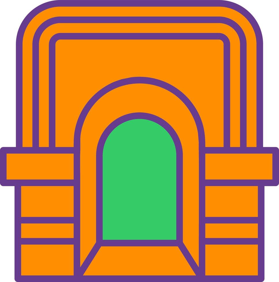 diseño de icono creativo mihrab vector