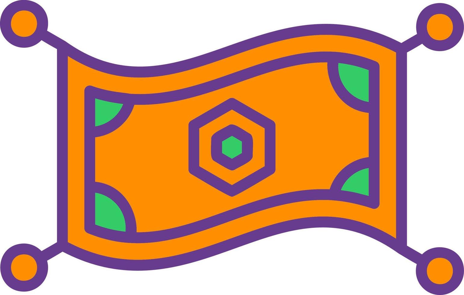 Magic Carpet Creative Icon Design vector