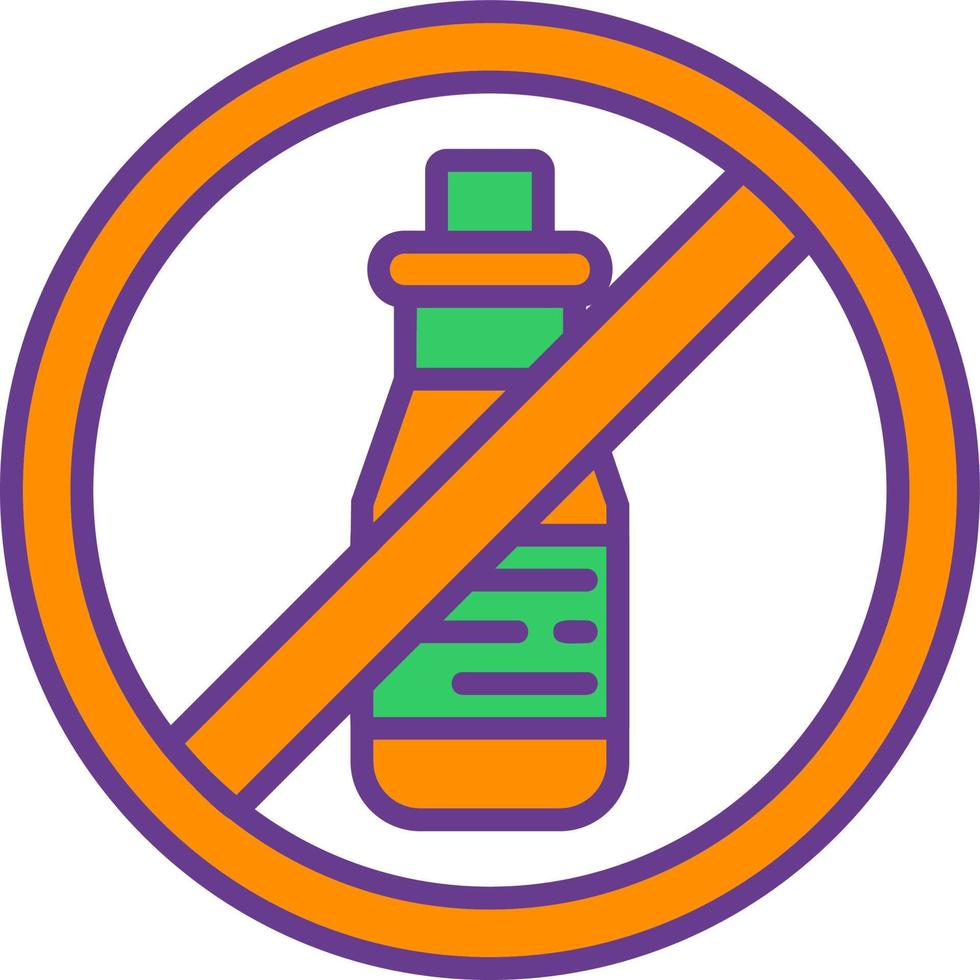 No Alcohol Creative Icon Design vector