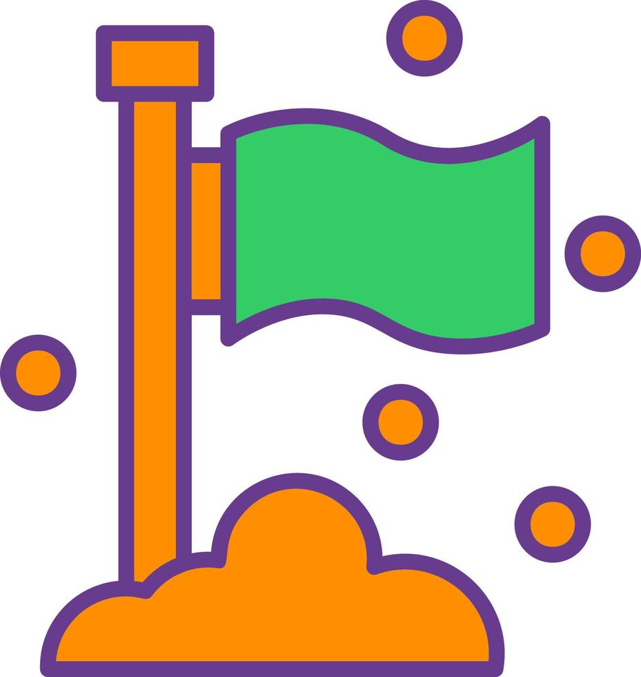 Flag Creative Icon Design vector
