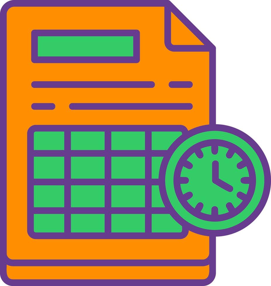 Schedule Creative Icon Design vector