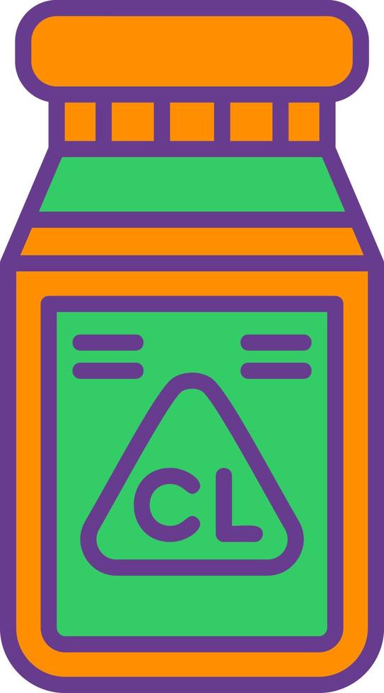 Chlorine Creative Icon Design vector