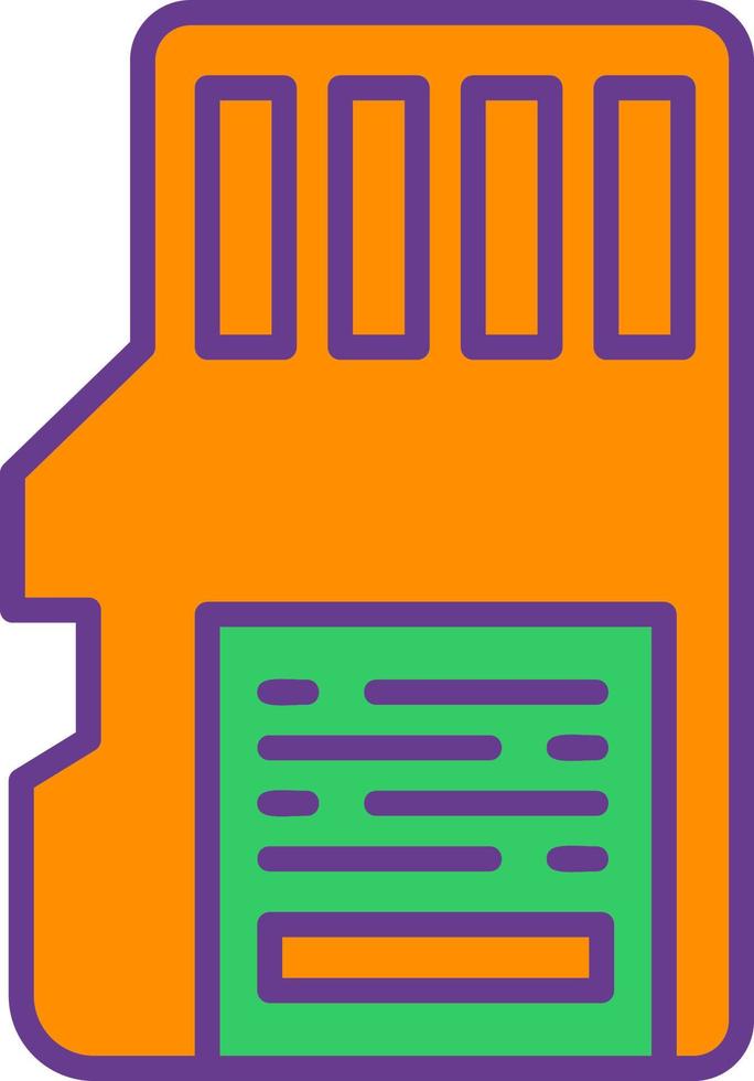 Sd Card Creative Icon Design vector