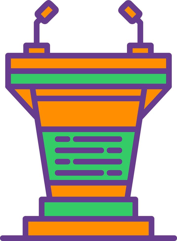 Podium Creative Icon Design vector