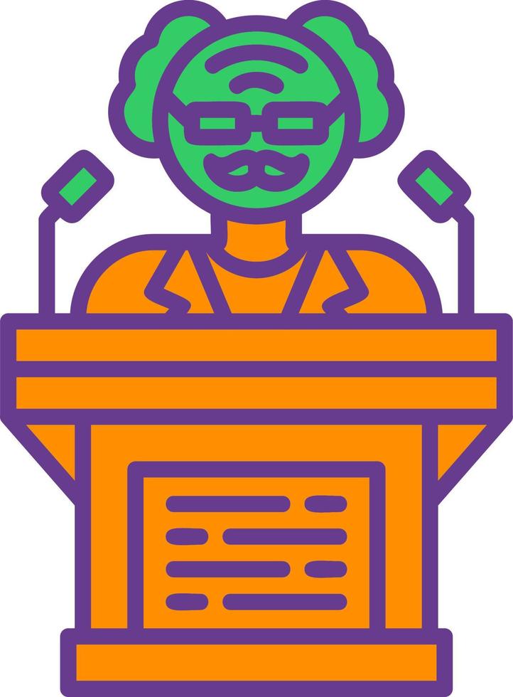 Politician Creative Icon Design vector
