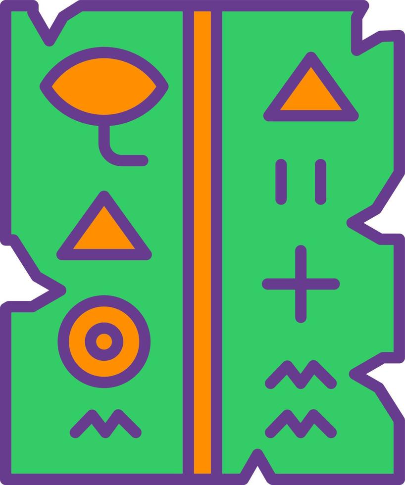 Hieroglyph Creative Icon Design vector