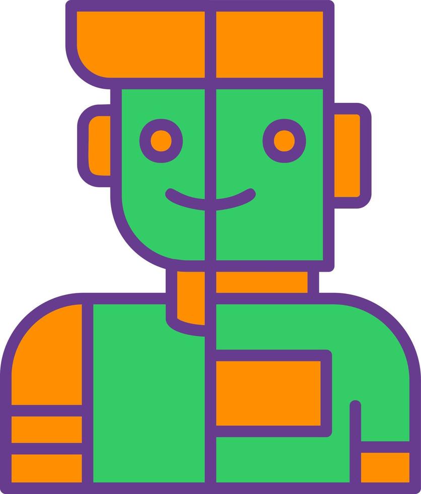 Humanoid Creative Icon Design vector