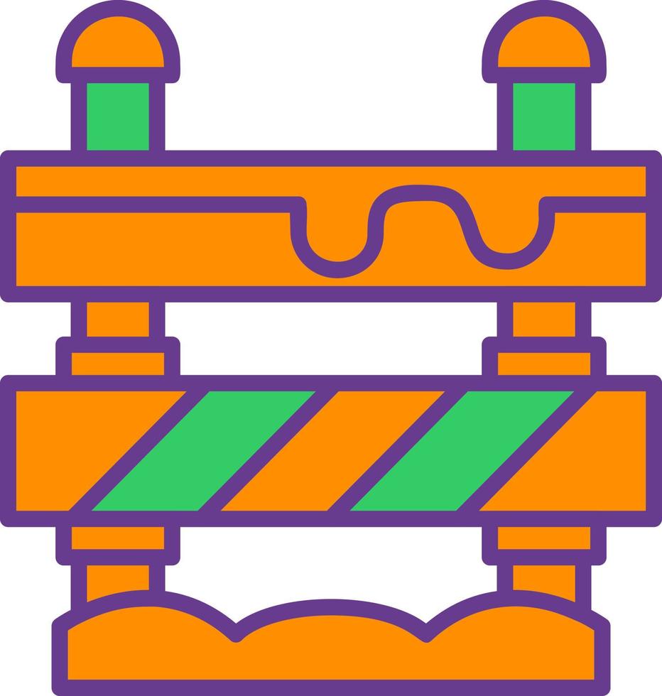Road Block Creative Icon Design vector