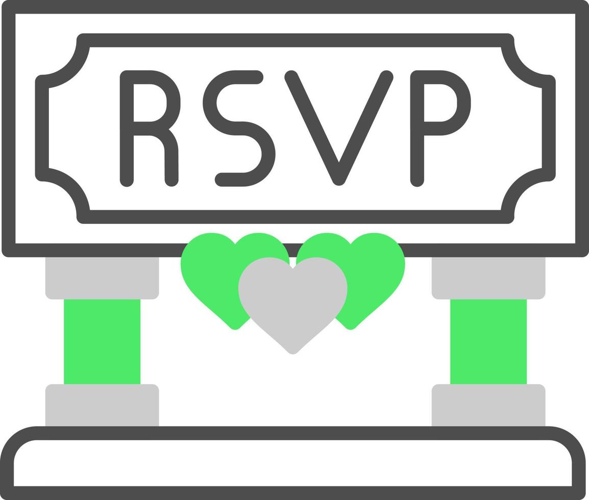 Rsvp Creative Icon Design vector