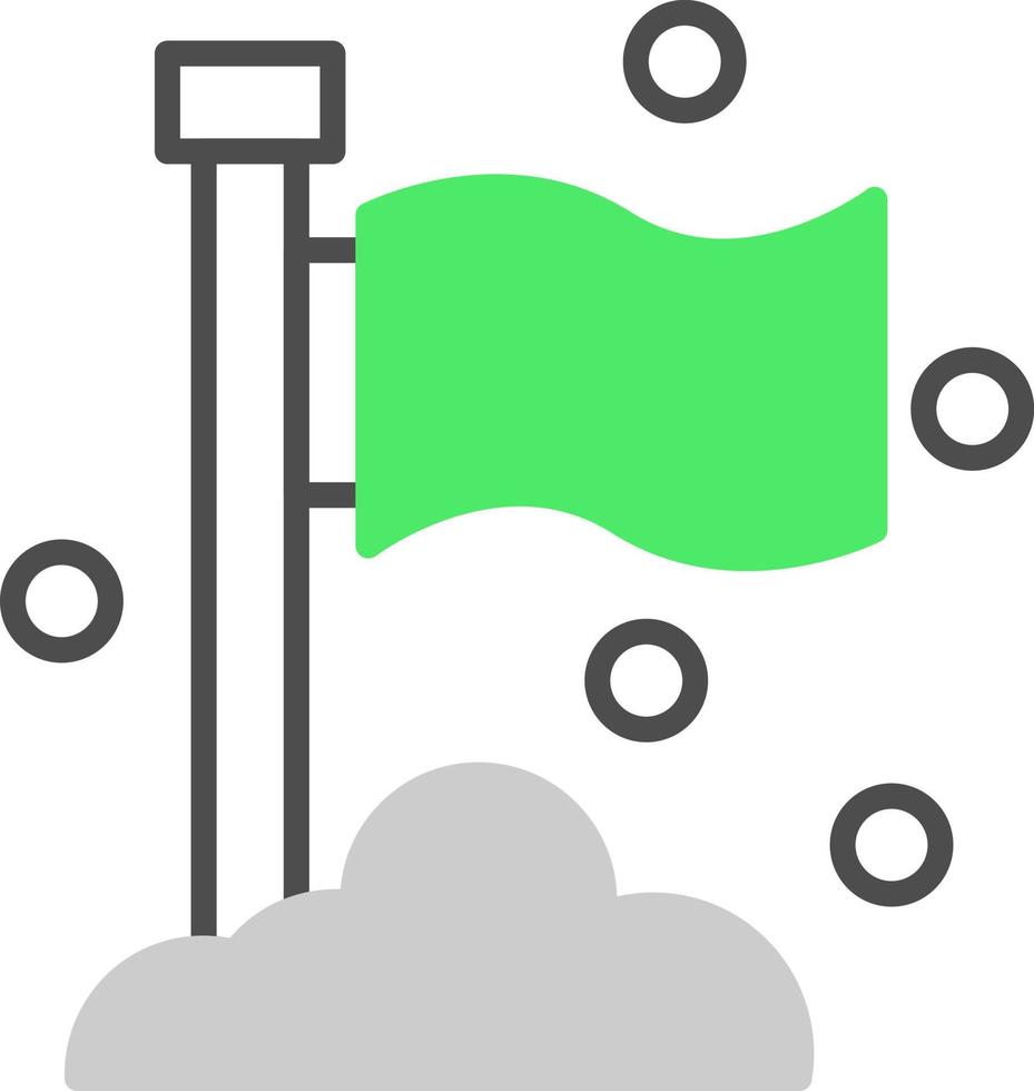 Flag Creative Icon Design vector