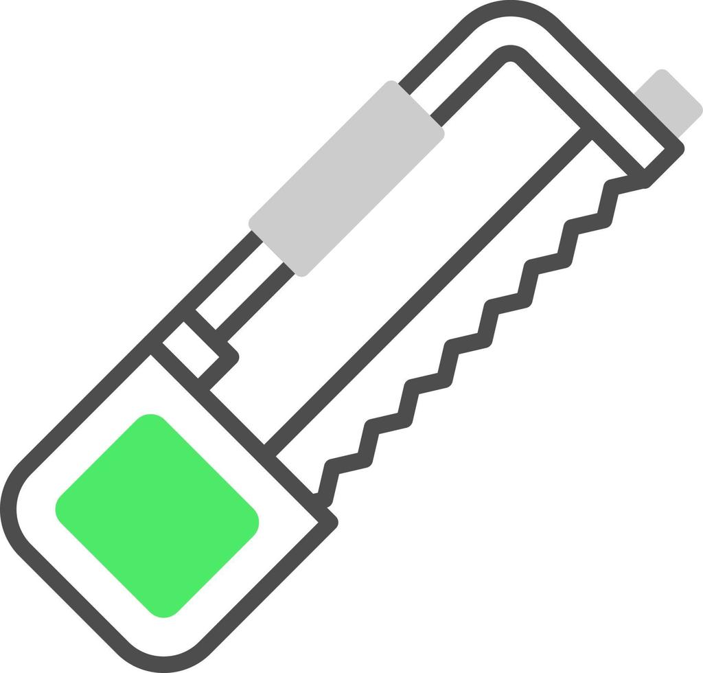 Hack Saw Creative Icon Design vector