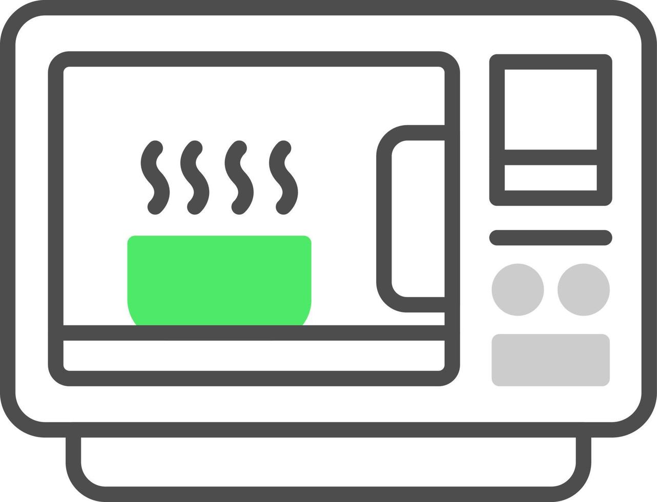 Microwave Creative Icon Design vector