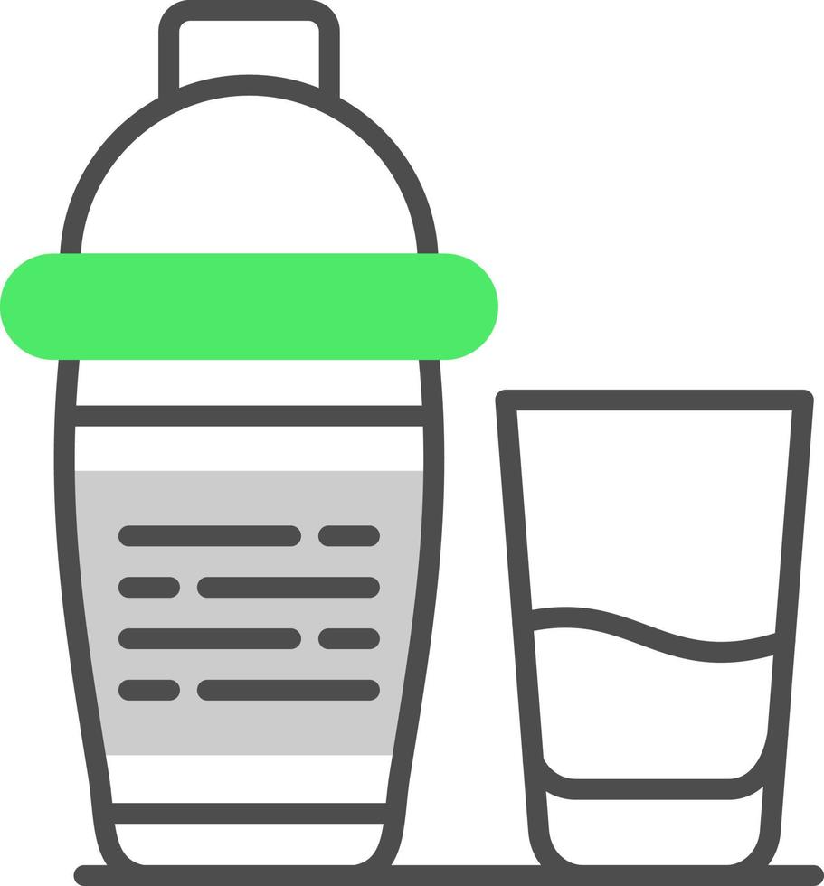 diseño de icono creativo de coctelera vector