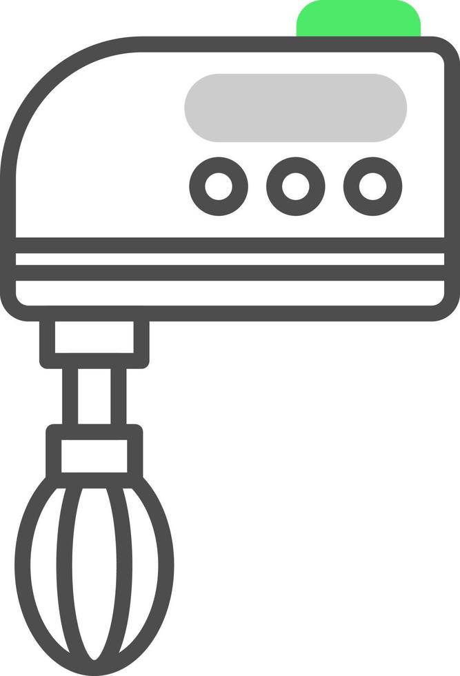 Hand Mixer Creative Icon Design vector