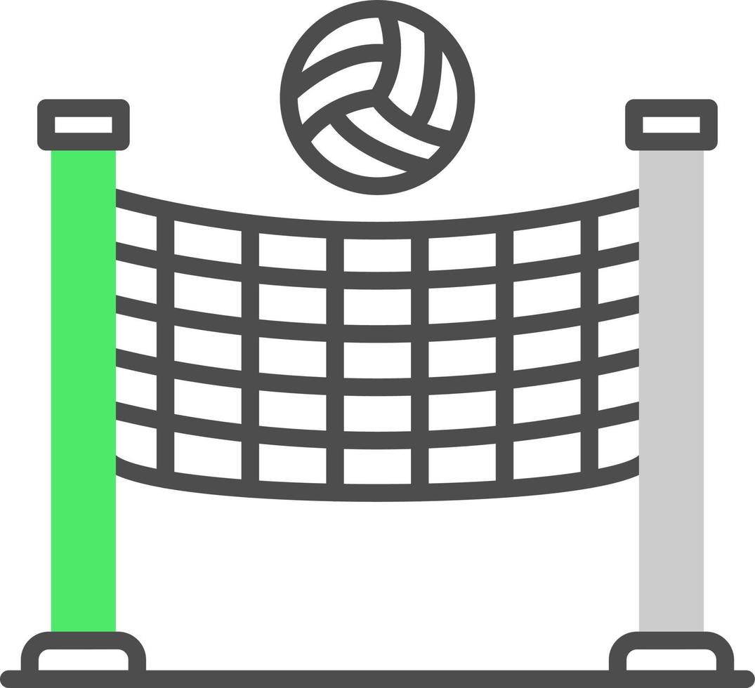 diseño de icono creativo de voleibol vector