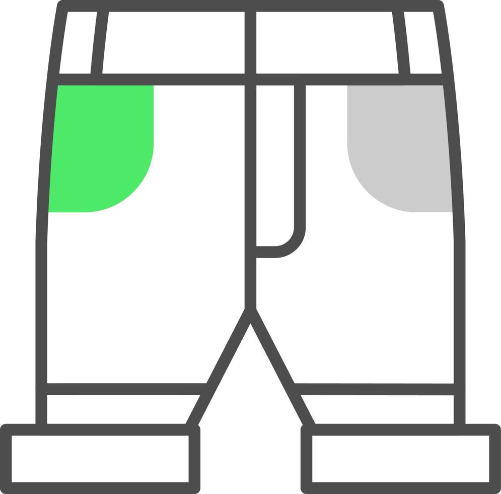 diseño de icono creativo de pantalones cortos vector