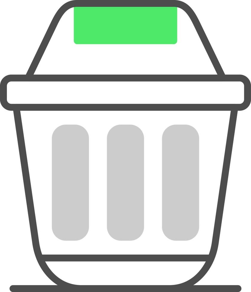 diseño de icono creativo de contenedor de basura vector