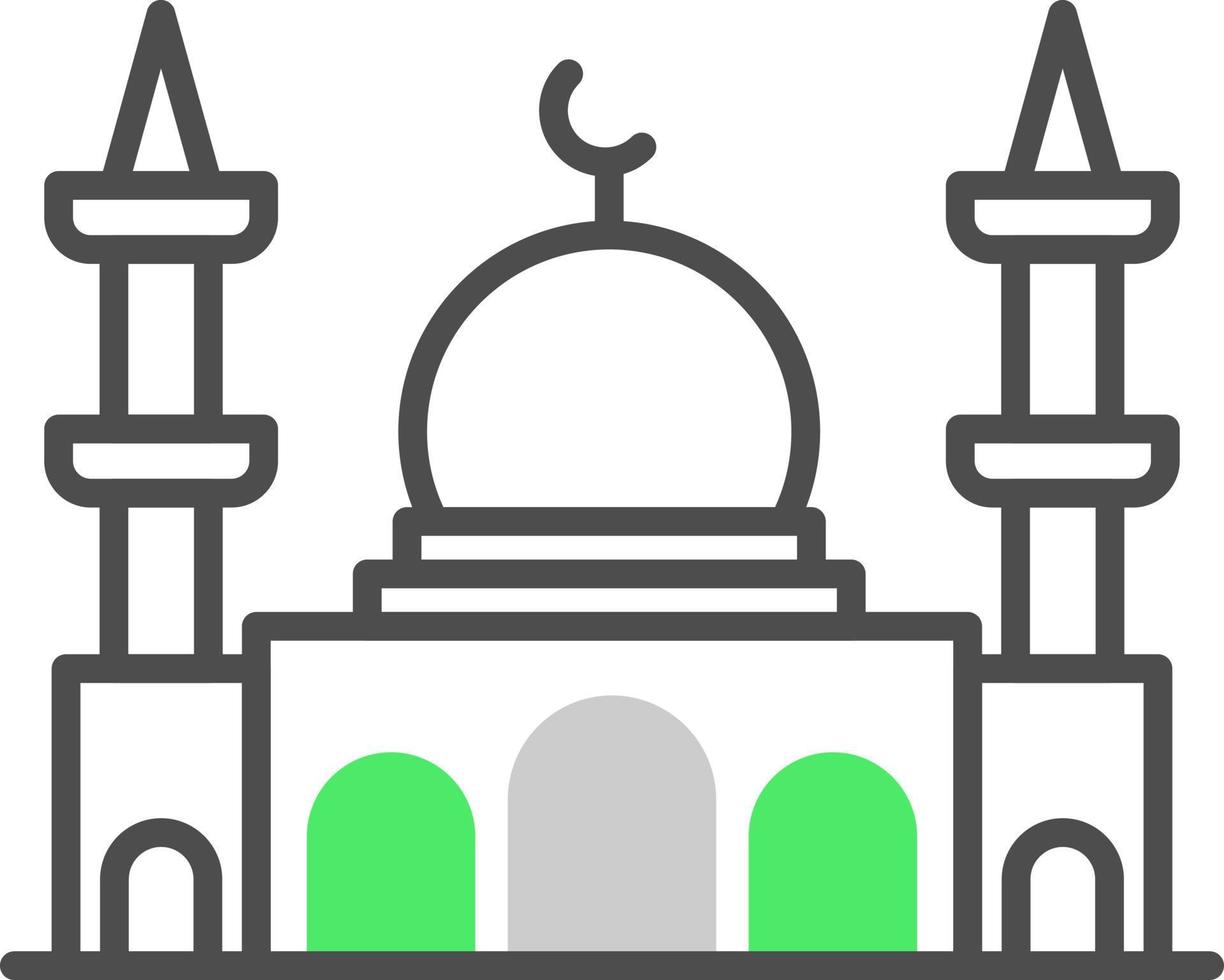 Mosque Creative Icon Design vector