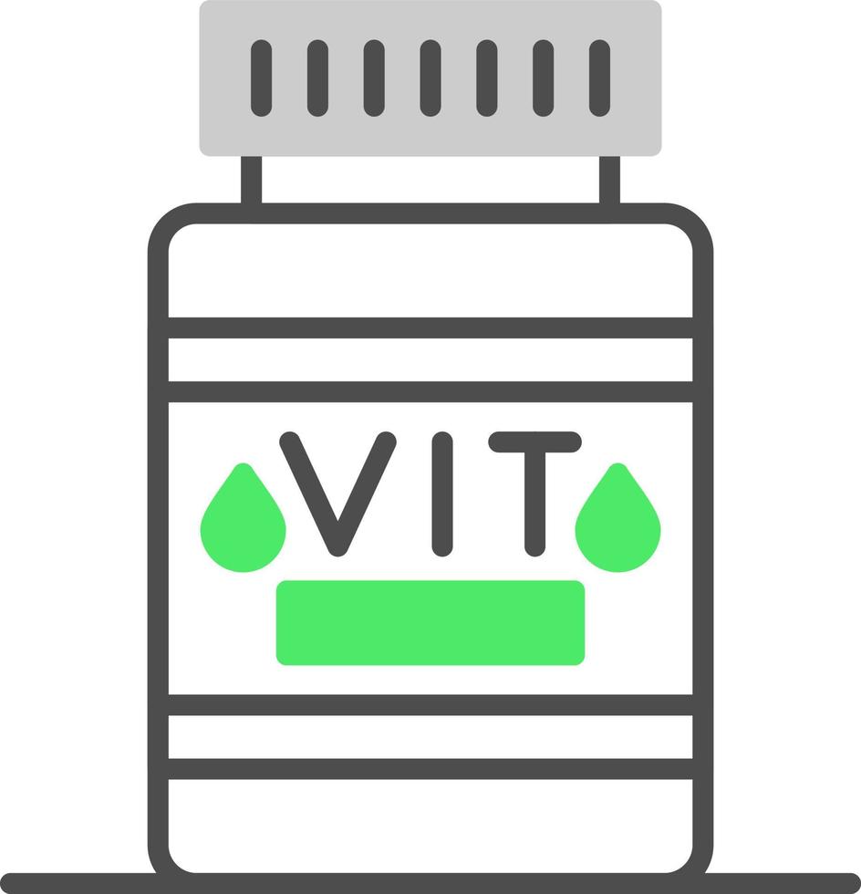 diseño de icono creativo de vitamina vector