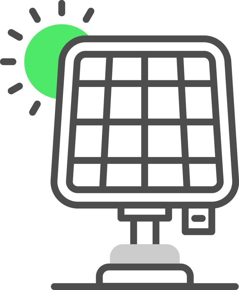 Solar Panel Creative Icon Design vector