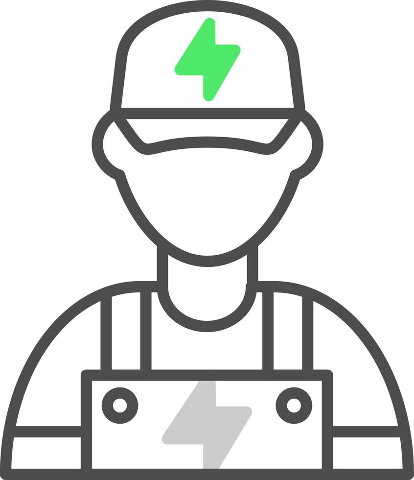 Electrician Creative Icon Design vector
