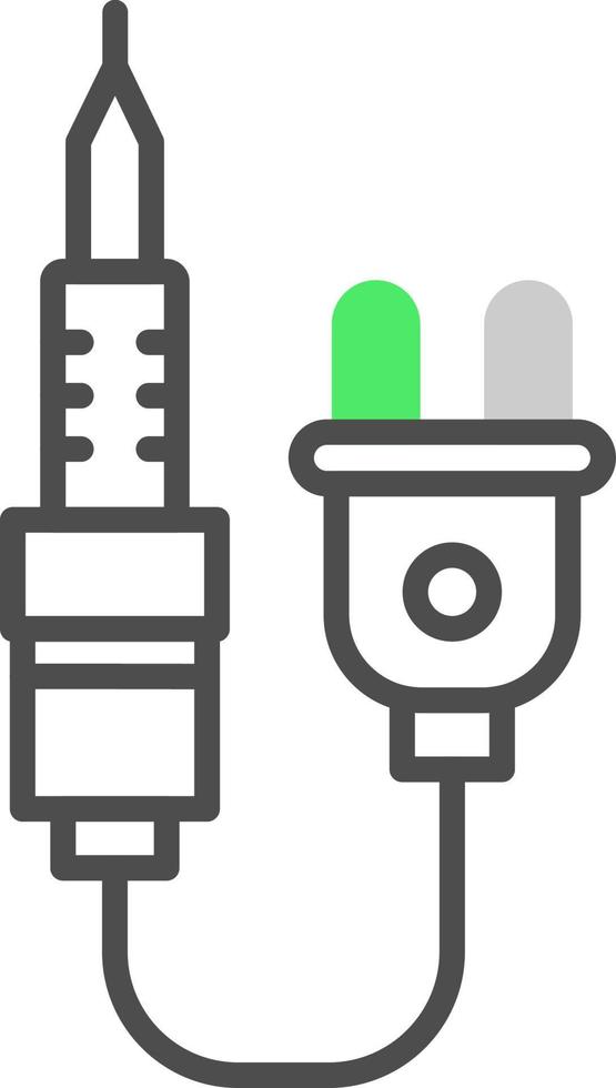 Soldering Iron Creative Icon Design vector