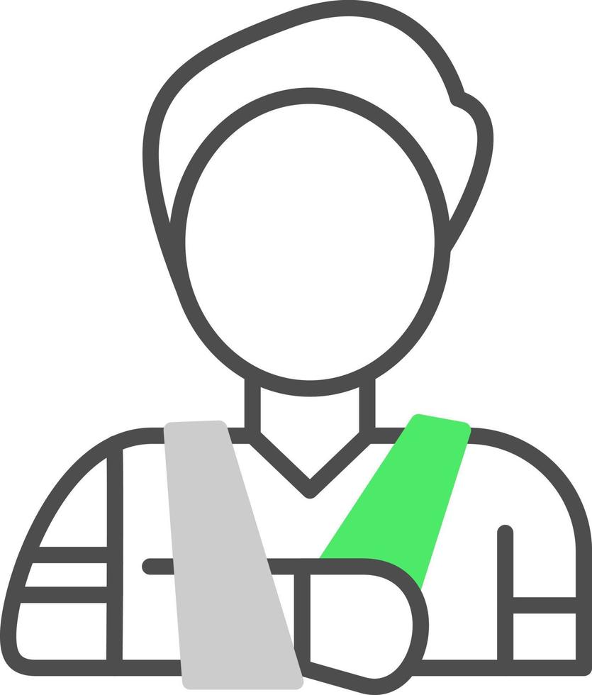 Injury Creative Icon Design vector
