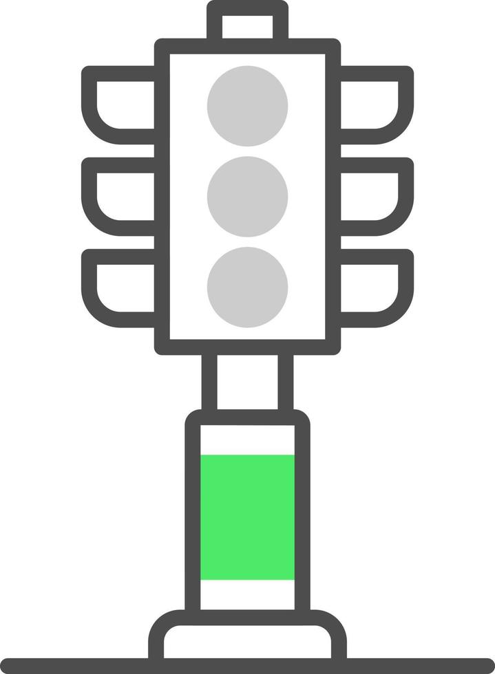 Traffic Lights Creative Icon Design vector