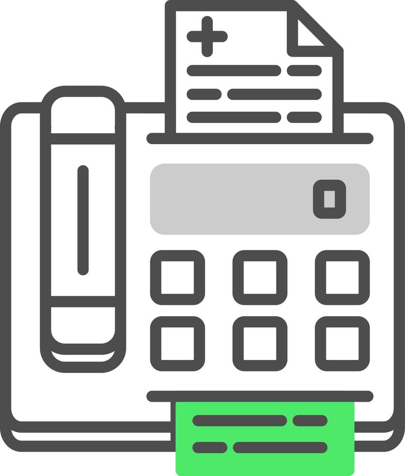Fax Machine Creative Icon Design vector