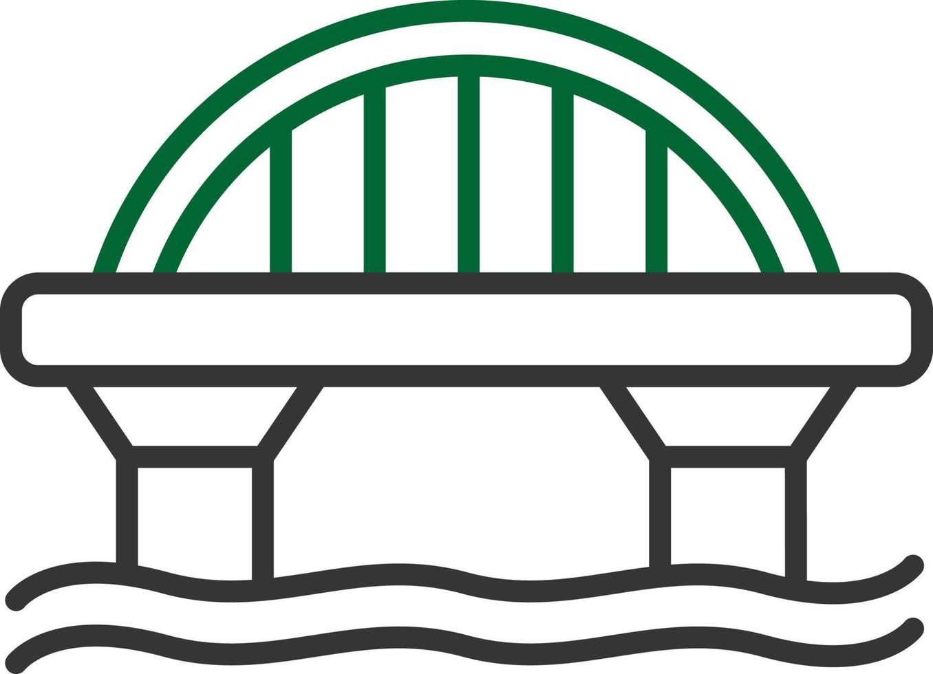 Bridge Creative Icon Design vector