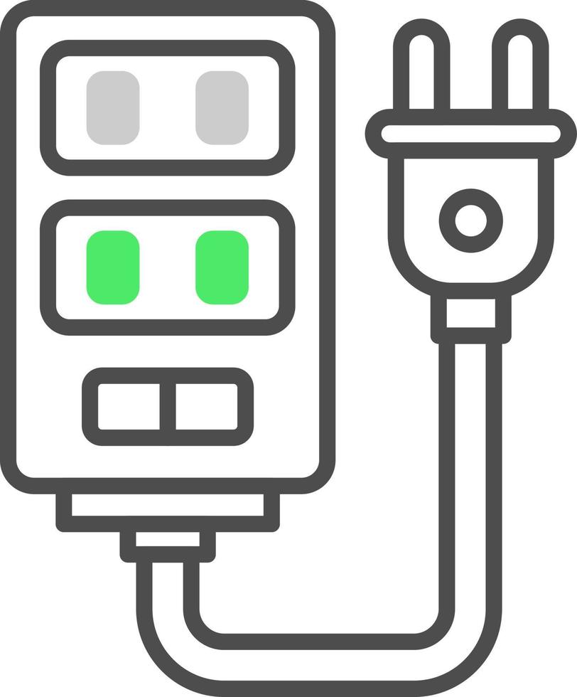 Power Strip Creative Icon Design vector