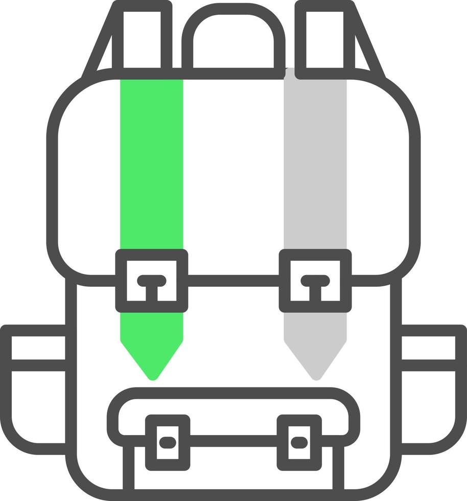 Backpack Creative Icon Design vector